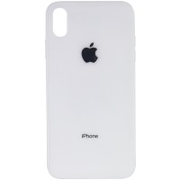 TPU+Glass чехол GLOSSY Logo Full camera для Apple iPhone XS Max (6.5'') Білий (11409)