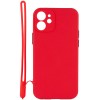 Чехол TPU Square Full Camera для Apple iPhone 12 mini (5.4'') Красный (11482)