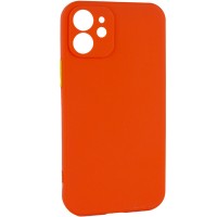 Чехол TPU Square Full Camera для Apple iPhone 12 mini (5.4'') Оранжевый (11483)