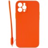 Чехол TPU Square Full Camera для Apple iPhone 12 Pro Max (6.7'') Оранжевый (11490)