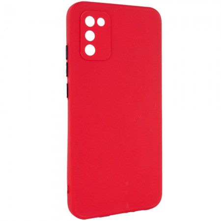 Чехол TPU Square Full Camera для Samsung Galaxy A02s Красный (11518)
