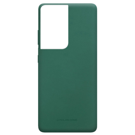 TPU чехол Molan Cano Smooth для Samsung Galaxy S21 Ultra Зелений (15845)