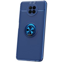 TPU чехол Deen ColorRing под магнитный держатель (opp) для Xiaomi Redmi Note 9 5G / Note 9T Синий (11581)