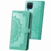 Кожаный чехол (книжка) Art Case с визитницей для Samsung Galaxy A12 Бирюзовый (13233)