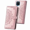 Кожаный чехол (книжка) Art Case с визитницей для Samsung Galaxy A12 Розовый (13235)