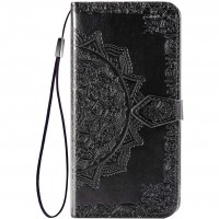 Кожаный чехол (книжка) Art Case с визитницей для Samsung Galaxy A12 Чорний (13234)
