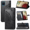 Кожаный чехол (книжка) Art Case с визитницей для Samsung Galaxy A12 Черный (13234)