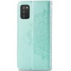 Кожаный чехол (книжка) Art Case с визитницей для Samsung Galaxy A02s Бирюзовый (13232)