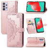 Кожаный чехол (книжка) Art Case с визитницей для Samsung Galaxy A72 4G / A72 5G Рожевий (31024)