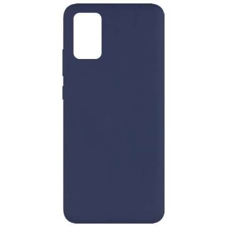 Чехол Silicone Cover Full without Logo (A) для Samsung Galaxy A02s Синій (15258)