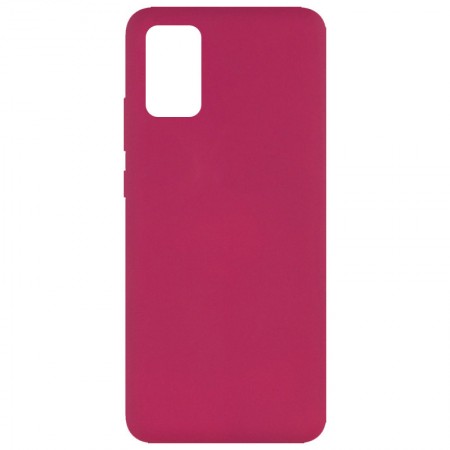 Чехол Silicone Cover Full without Logo (A) для Samsung Galaxy A02s Красный (15260)