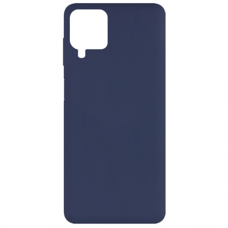 Чехол Silicone Cover Full without Logo (A) для Samsung Galaxy A12 Синий (15266)