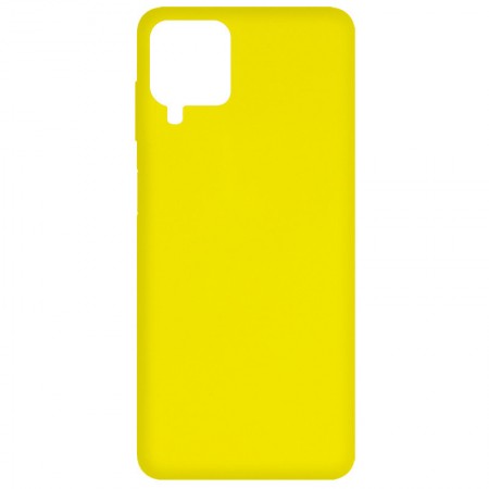 Чехол Silicone Cover Full without Logo (A) для Samsung Galaxy A12 Желтый (15270)