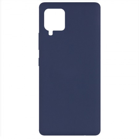 Чехол Silicone Cover Full without Logo (A) для Samsung Galaxy A42 5G Синій (11644)