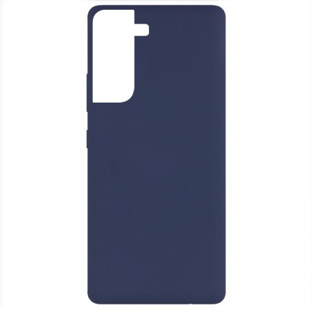 Чехол Silicone Cover Full without Logo (A) для Samsung Galaxy S21 Синій (11671)