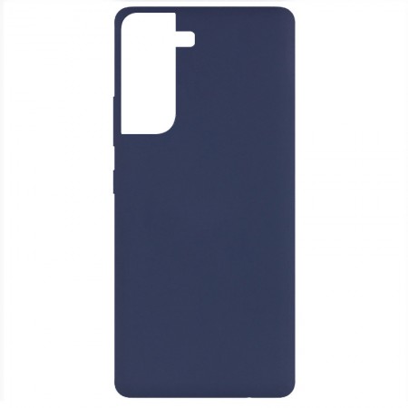 Чехол Silicone Cover Full without Logo (A) для Samsung Galaxy S21 Синий (11671)