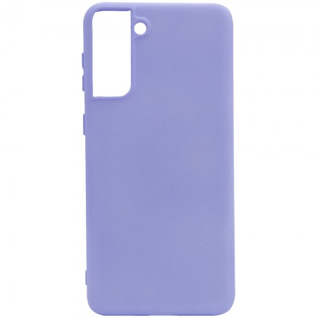 Чехол Silicone Cover Full without Logo (A) для Samsung Galaxy S21 Бузковий (15273)