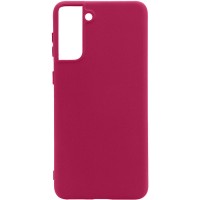Чехол Silicone Cover Full without Logo (A) для Samsung Galaxy S21 Красный (15274)