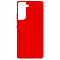 Чехол Silicone Cover Full without Logo (A) для Samsung Galaxy S21 Красный (11672)