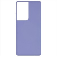 Чехол Silicone Cover Full without Logo (A) для Samsung Galaxy S21 Ultra Сиреневый (11676)