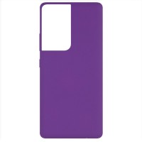Чехол Silicone Cover Full without Logo (A) для Samsung Galaxy S21 Ultra Фиолетовый (11673)