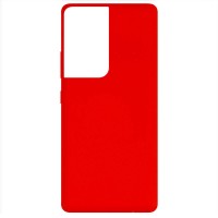 Чехол Silicone Cover Full without Logo (A) для Samsung Galaxy S21 Ultra Червоний (11678)