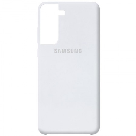 Чехол Silicone Cover (AA) для Samsung Galaxy S21 Белый (11716)