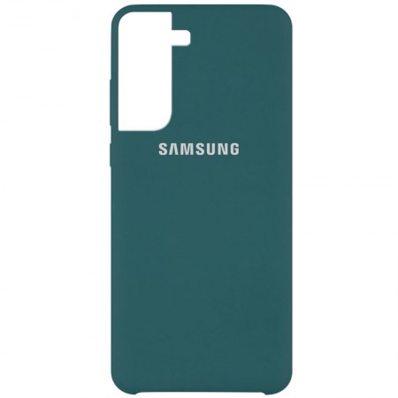 Чехол Silicone Cover (AA) для Samsung Galaxy S21 Зелений (11714)