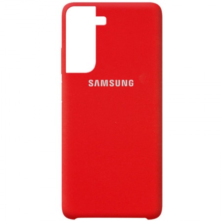 Чехол Silicone Cover (AA) для Samsung Galaxy S21 Червоний (11713)