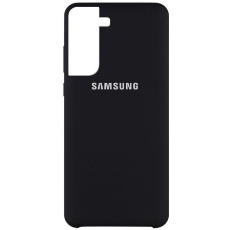 Чехол Silicone Cover (AA) для Samsung Galaxy S21 Черный (11709)