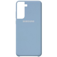 Чехол Silicone Cover (AA) для Samsung Galaxy S21 Блакитний (11715)