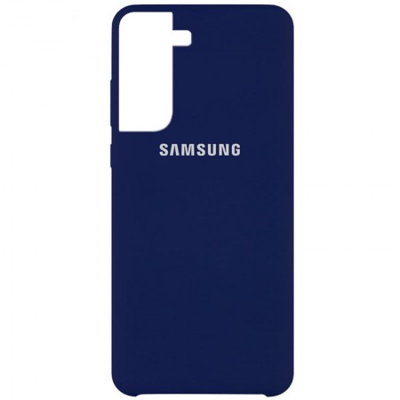 Чехол Silicone Cover (AA) для Samsung Galaxy S21+ Синий (11729)