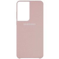 Чехол Silicone Cover (AA) для Samsung Galaxy S21 Ultra Рожевий (11724)