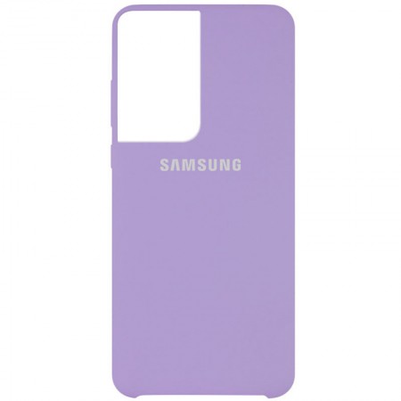 Чехол Silicone Cover (AA) для Samsung Galaxy S21 Ultra Сиреневый (11723)