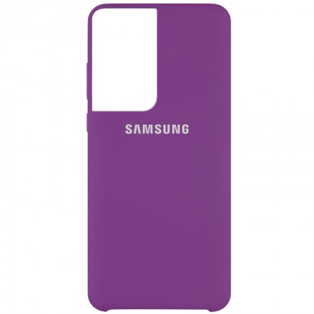 Чехол Silicone Cover (AA) для Samsung Galaxy S21 Ultra Фиолетовый (11721)