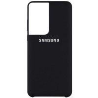 Чехол Silicone Cover (AA) для Samsung Galaxy S21 Ultra Чорний (11722)