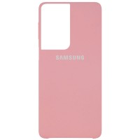 Чехол Silicone Cover (AA) для Samsung Galaxy S21 Ultra Рожевий (11727)