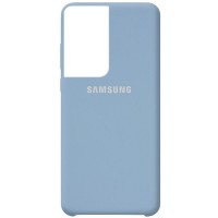 Чехол Silicone Cover (AA) для Samsung Galaxy S21 Ultra Блакитний (11718)