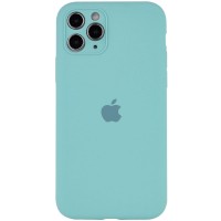 Чехол Silicone Case Full Camera Protective (AA) для Apple iPhone 12 (6.1'') Бірюзовий (11756)