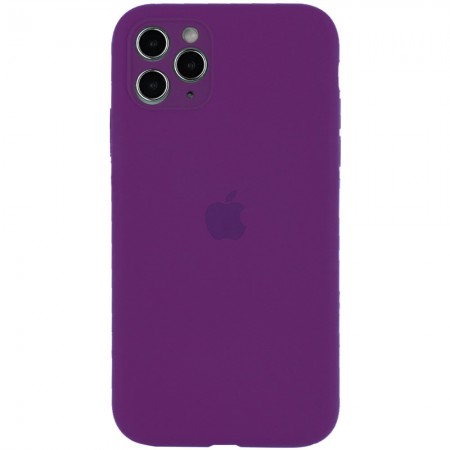 Чехол Silicone Case Full Camera Protective (AA) для Apple iPhone 12 (6.1'') Фиолетовый (11738)