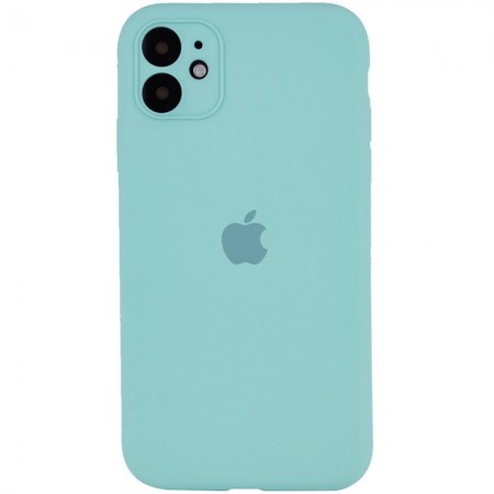 Чохол Silicone Case Full Camera Protective (AA) для Apple iPhone 12 (6.1'') Бірюзовий (36158)