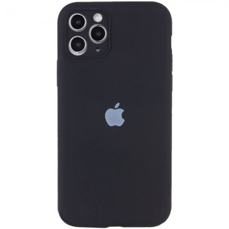 Чехол Silicone Case Full Camera Protective (AA) для Apple iPhone 12 (6.1'') Черный (11752)