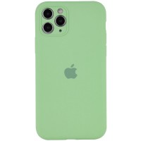 Чехол Silicone Case Full Camera Protective (AA) для Apple iPhone 12 (6.1'') Мятный (11743)