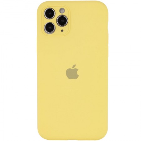 Чохол Silicone Case Full Camera Protective (AA) для Apple iPhone 12 Pro (6.1'') Жовтий (33848)