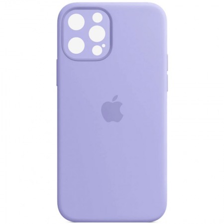 Чохол Silicone Case Full Camera Protective (AA) для Apple iPhone 12 Pro (6.1'') Бузковий (36163)