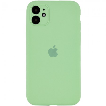 Чехол Silicone Case Full Camera Protective (AA) для Apple iPhone 12 mini (5.4'') Мятный (11787)