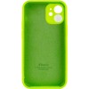 Чехол Silicone Case Full Camera Protective (AA) для Apple iPhone 12 mini (5.4'') Салатовий (30899)