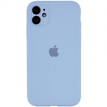 Чехол Silicone Case Full Camera Protective (AA) для Apple iPhone 12 mini (5.4'') Голубой (11781)