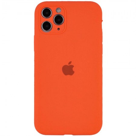 Чехол Silicone Case Full Camera Protective (AA) для Apple iPhone 12 Pro Max (6.7'') Оранжевый (11808)