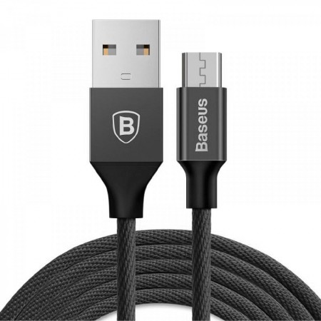 Дата кабель Baseus Yiven Micro USB Cable 2.0A (1.5m) (CAMYW-B) Черный (29458)